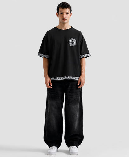 Yin Crest Block Print