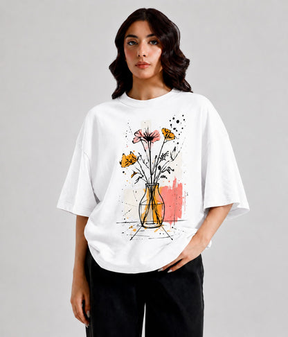 Wild Bloom Oversized Tee